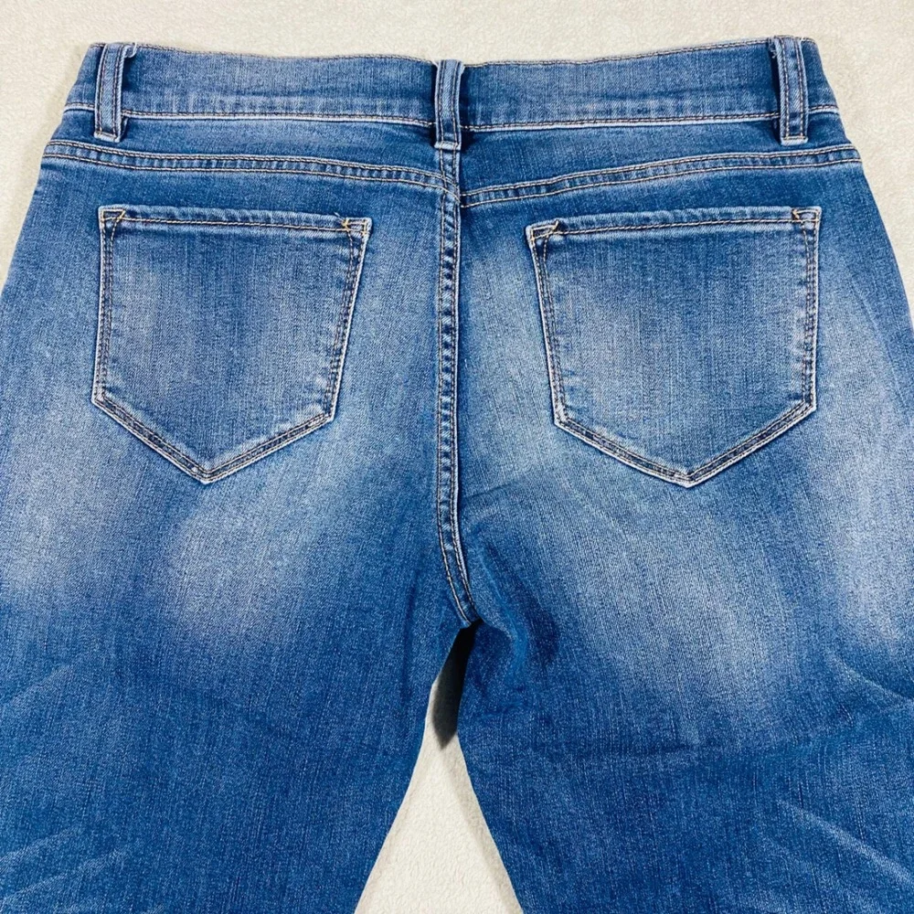 Liz Claiborne Skinny‎ Boyfriend Jeans Women 6P Blue Petite City Fit Capris
